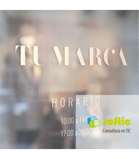 Diseño cartel horario